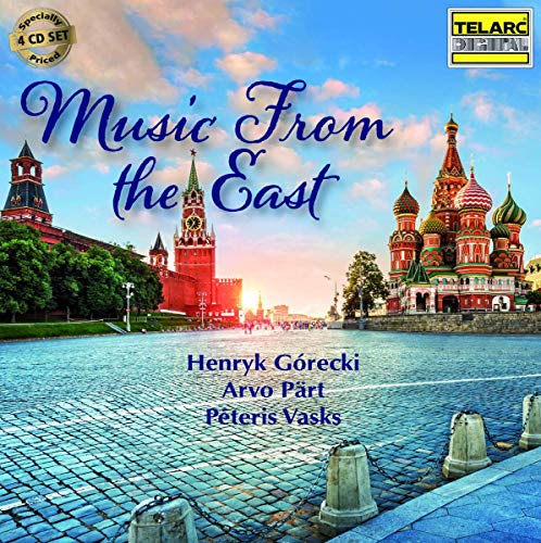 "CD cover featuring St. Basil's Cathedral with blue title text and composer names."