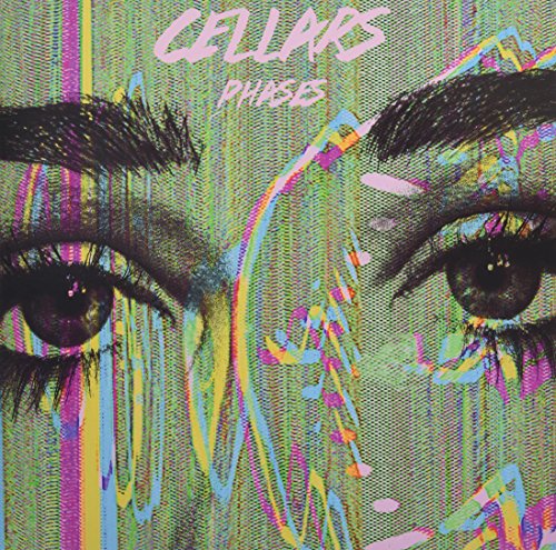 A close-up of a person's eyes with a distorted, glitchy, green background.