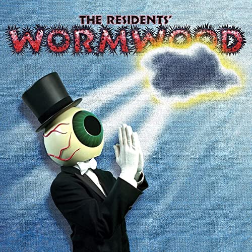 Album cover for The Residents’ “Wormwood” featuring an eye-headed figure.