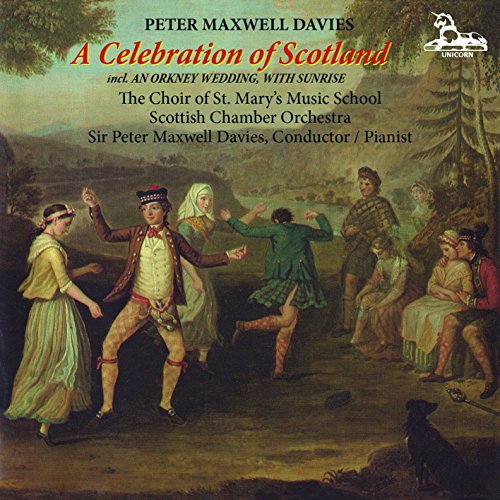 CD cover for "A Celebration of Scotland" featuring historical Scottish figures.