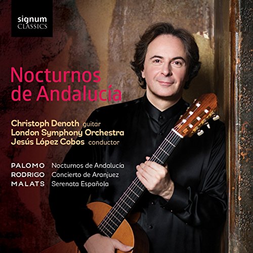 CD cover featuring guitarist Christoph Denoth and album title "Nocturnos de Andalucia".
