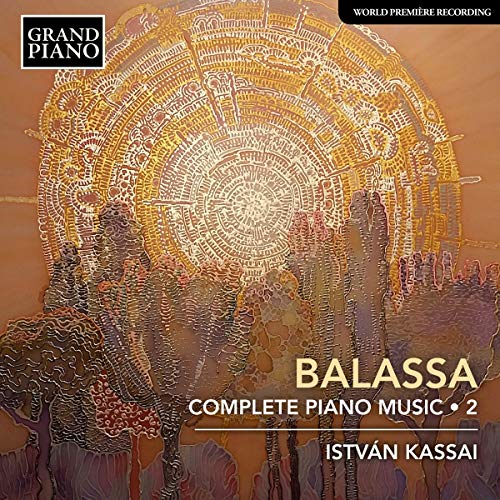 CD cover for Kassai performing Balassa’s complete piano music, volume 2.