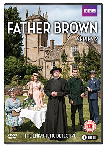 DVD cover for "Father Brown Series 2" featuring a group in a garden.