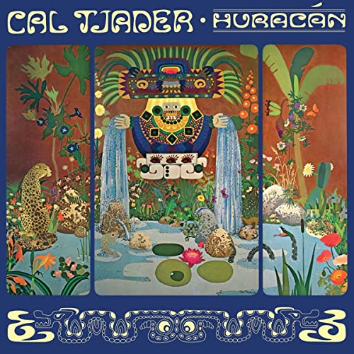 Album cover for Cal Tjader’s “Huracan” featuring vibrant, stylized jungle artwork.