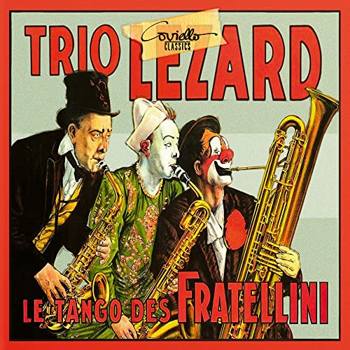 CD cover featuring three musicians playing brass instruments, vintage style.