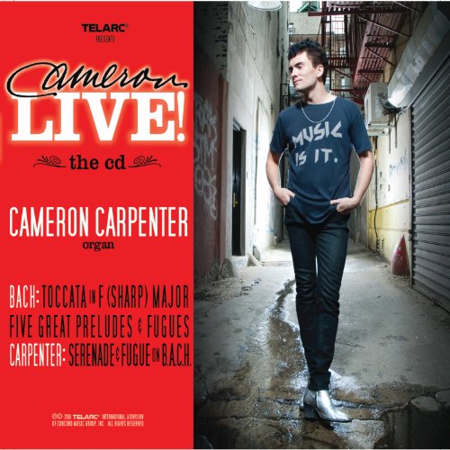 Cameron Carpenter album cover featuring a man standing in an alleyway.