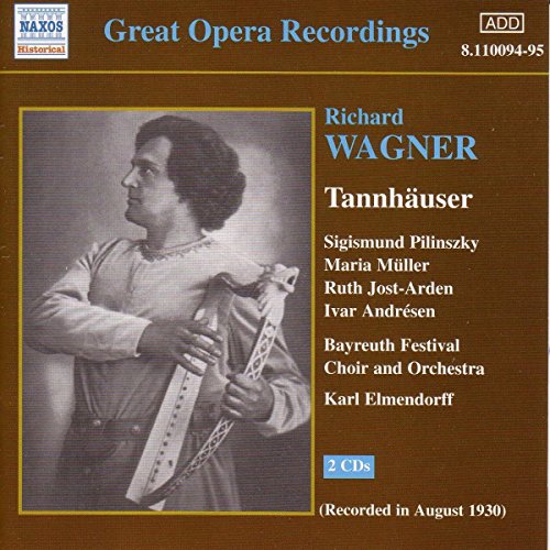CD cover for Wagner’s Tannhäuser, featuring a portrait of a tenor.