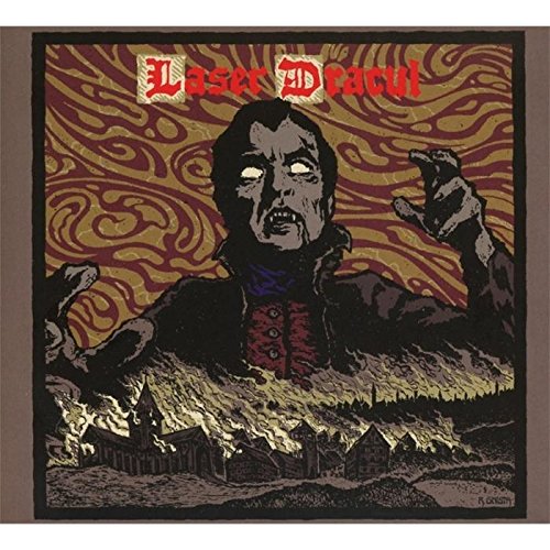 CD cover art: a menacing vampire looms over a village.