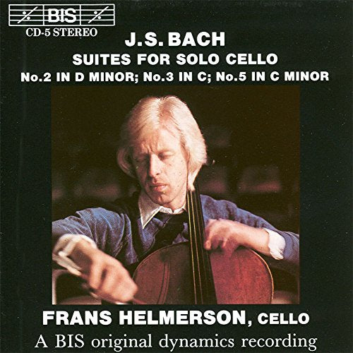 CD cover featuring Frans Helmerson playing the cello, black background.