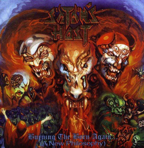 CD cover art: demonic figures amidst fiery orange and red hues.