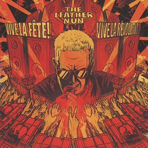 CD cover: man with sunglasses singing into a microphone, red tones.