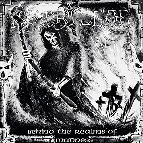 Dark album cover featuring a skeletal figure and graveyard imagery.