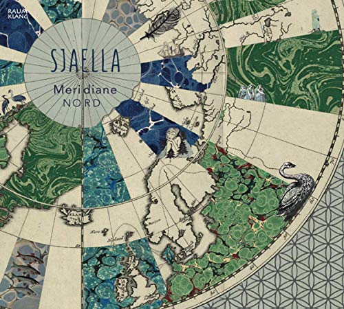 CD cover with a map of the Nordic region and bird imagery.