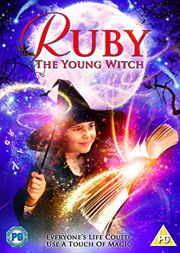 DVD cover for “Ruby The Young Witch” featuring a girl with a wand.