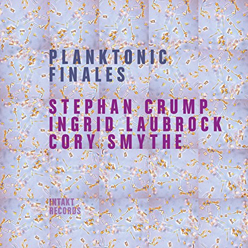 Album cover with purple and blue text on a gray background with gold confetti.