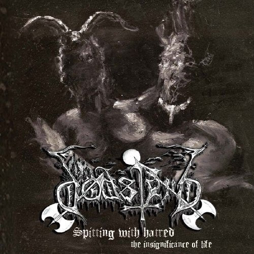Dark album cover featuring a demonic goat head and band logo.