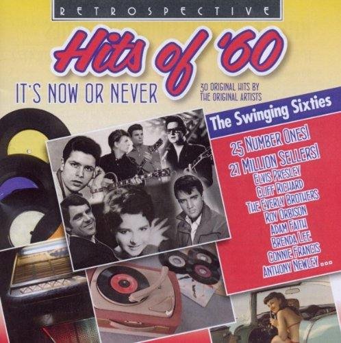 "CD cover with 'Hits of '60' title, collage of 60s images and artist names."