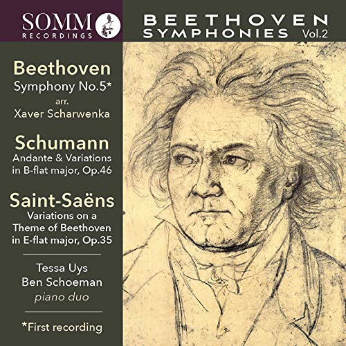 CD cover featuring a portrait of Beethoven and composers’ names.