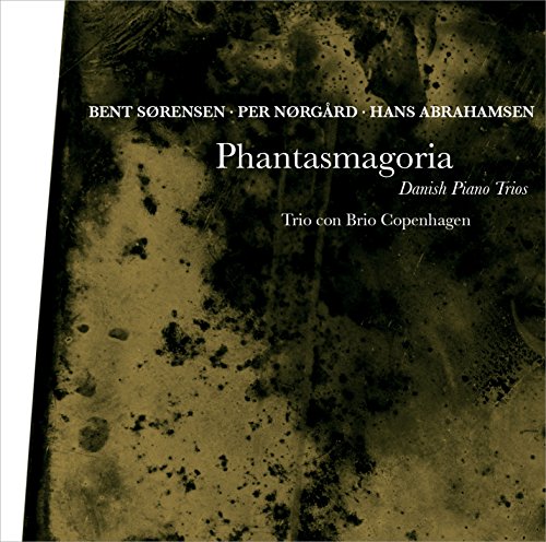 Dark green CD cover with white text, featuring "Phantasmagoria" and artist names prominently displayed.