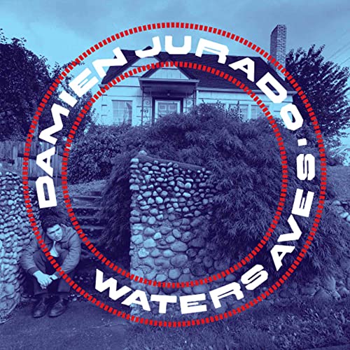 Album cover for Damien Jurado’s “Waters Ave S” featuring a house and figures.