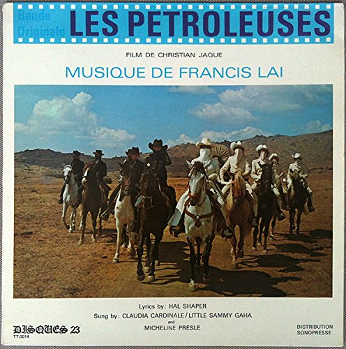 Red vinyl record and album cover featuring Brigitte Bardot and Claudia Cardinale.
