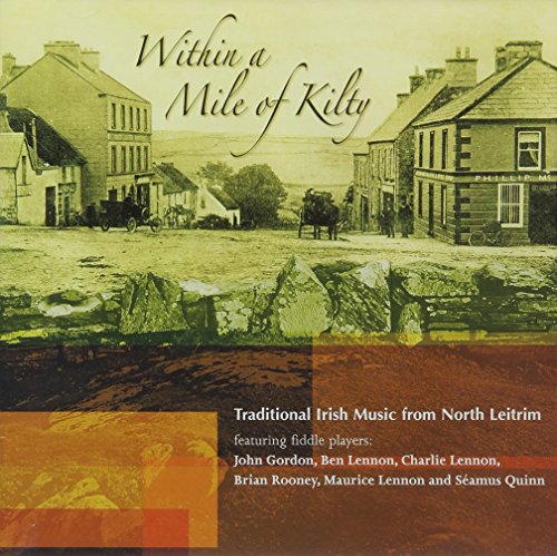 CD cover: sepia-toned Irish village scene with text and musicians’ names.