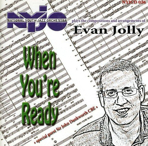 "CD cover with sketched man, sheet music, and 'When You're Ready' in green text."