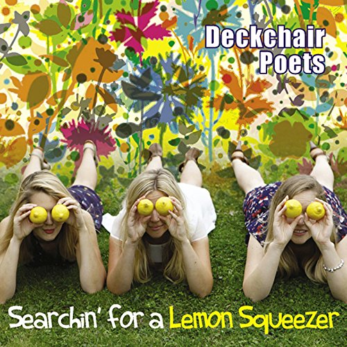 "CD cover featuring three women lying on grass, holding lemons over their eyes."