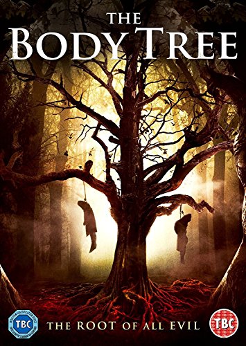 DVD cover for "The Body Tree" with a dark tree and hanging figures.