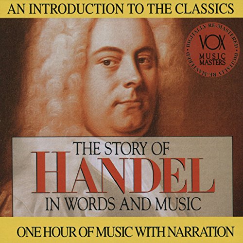 "CD cover with a portrait of Handel and title 'The Story of Handel'."