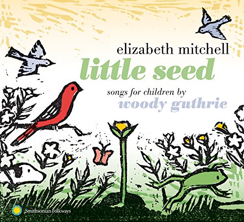"CD cover art featuring birds, flowers, and a frog in a whimsical illustration."