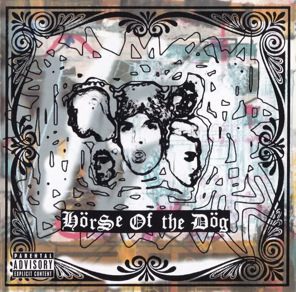 CD cover for “Horse of the Dog” featuring a distressed dog portrait.