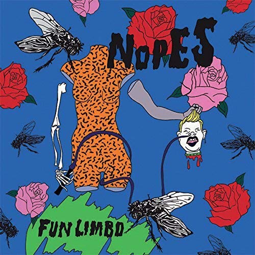 Record cover: surreal illustration of torso, flies, roses, and skeleton.