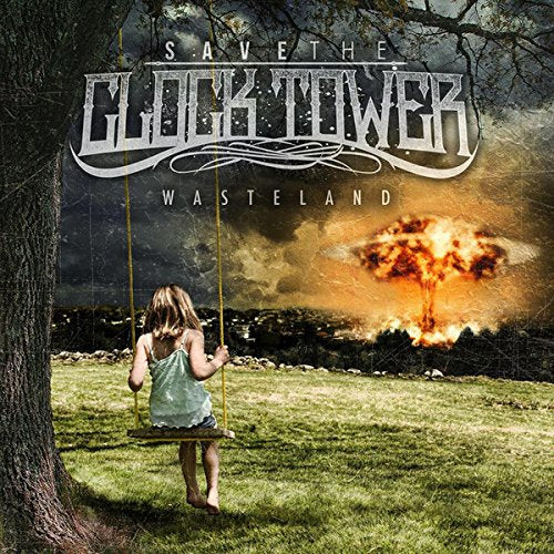 CD cover: "Save The Clock Tower - Wasteland" with a girl on a swing.