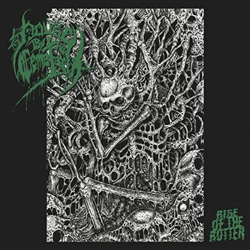 Black and white album cover with a skull and tangled branches.