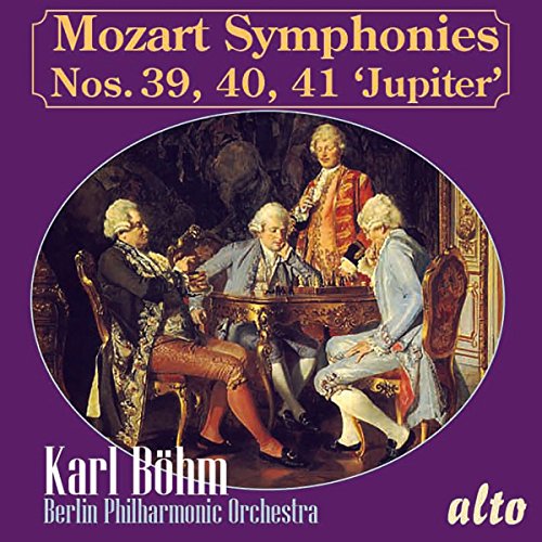 CD cover: Mozart symphonies with painting of men playing chess.