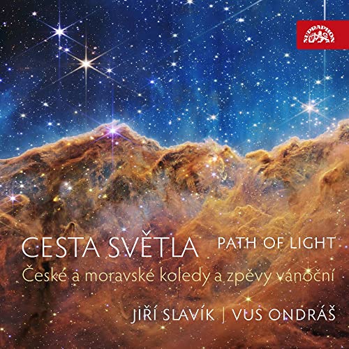 CD cover with a starry night sky and mountainous landscape.
