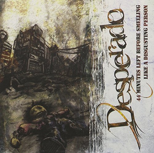 CD cover with a ruined city scene and distressed typography.