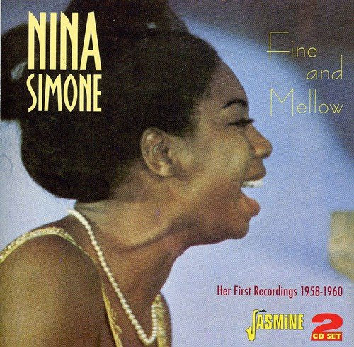 Nina Simone CD cover featuring a woman with dark hair and pearl necklace.