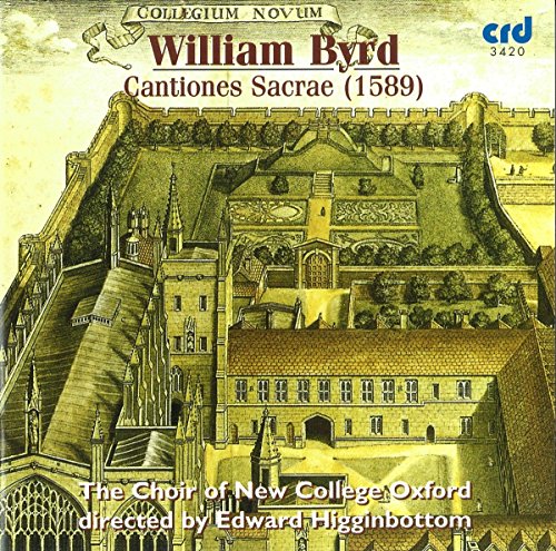 CD cover for William Byrd’s “Cantiones Sacrae (1589)” with a castle illustration.