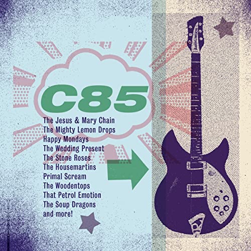 C85 album cover with a Rickenbacker guitar and band names listed.