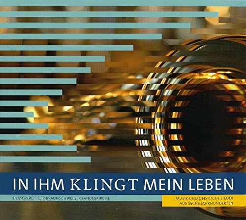 "CD cover with a shiny brass instrument and blurred background, featuring German text."