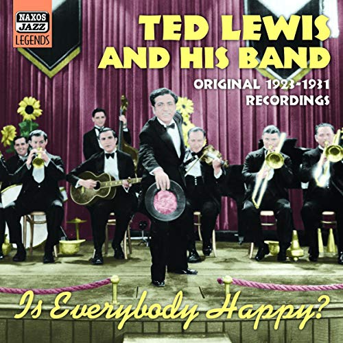 CD cover featuring Ted Lewis and his band in formal wear, 1923-1931.