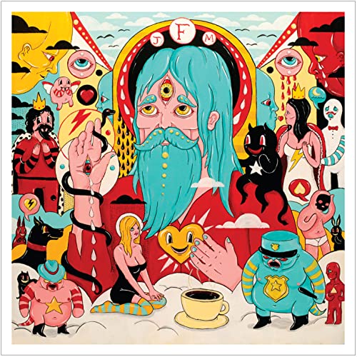 CD album cover with musician Father John Misty, likely featuring a bold design.