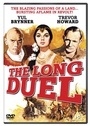 DVD cover for "The Long Duel" featuring three main characters and a battle scene.