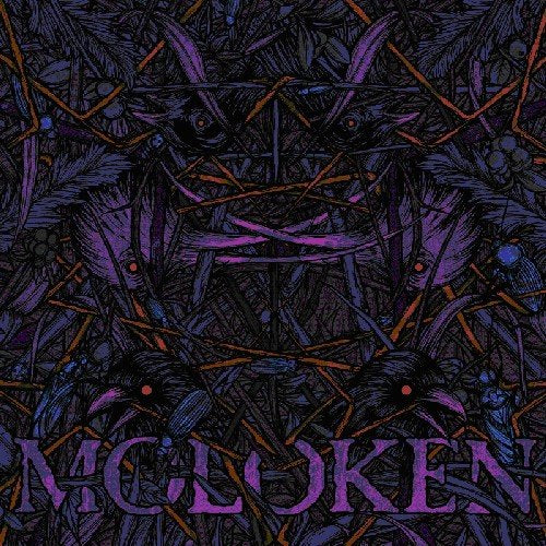 Dark, intricate illustration with purple and orange accents; "MOLOKEN" text below.