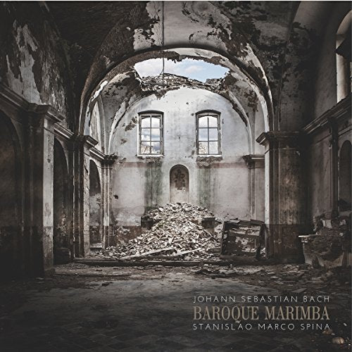 CD cover: ruined interior with arched doorway and text “Baroque Marimba”.