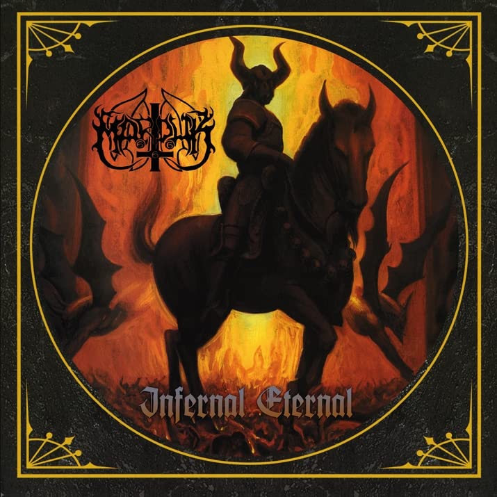 CD cover: demonic figure on horseback against a fiery, textured background.