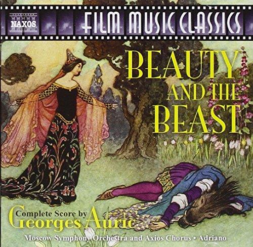 CD cover for "Beauty and the Beast" score by Georges Auric, featuring artwork.
