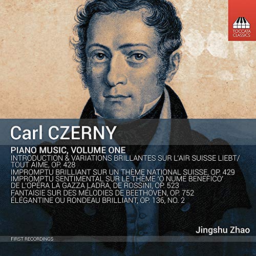CD cover featuring a portrait of composer Carl Czerny and track listing.